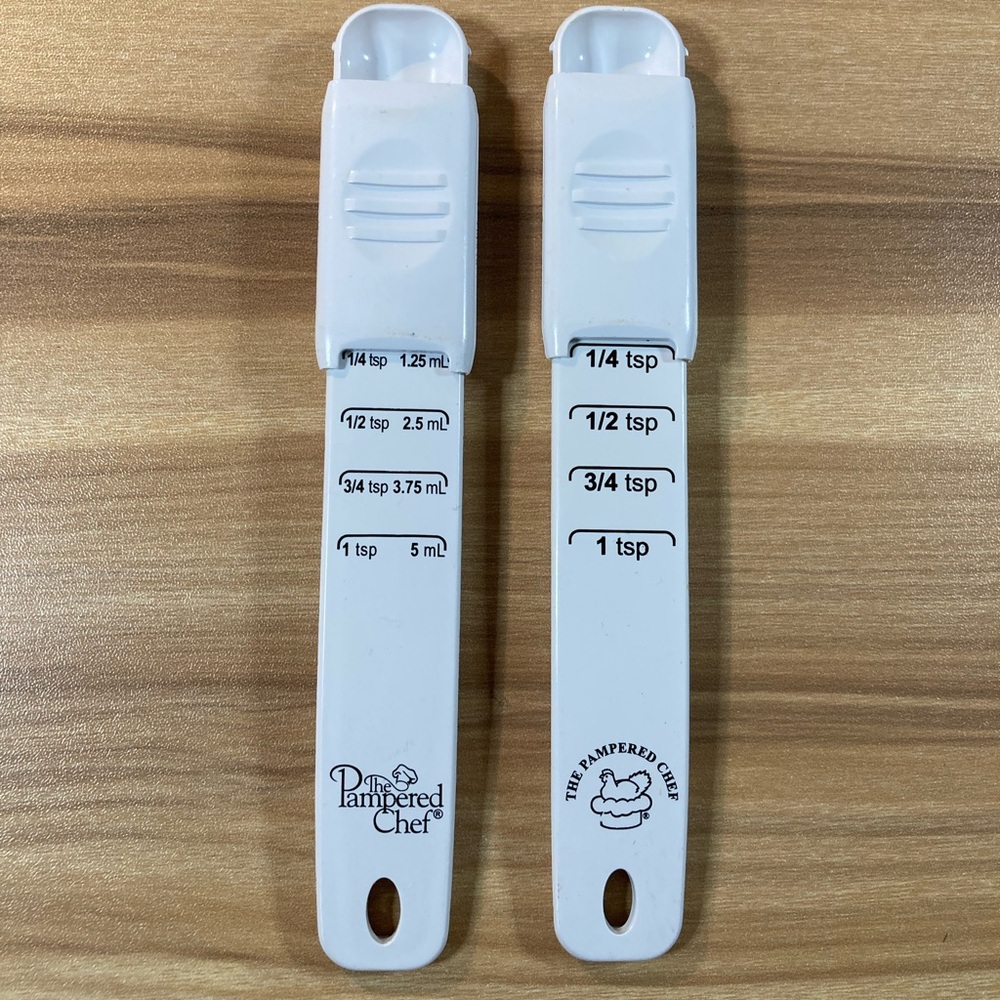 Pampered Chef Adjustable Measuring Spoons Teaspoons